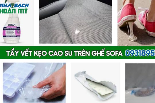 Cách tẩy bã kẹo cao su trên ghế da