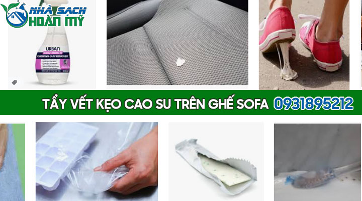 Cách tẩy bã kẹo cao su trên ghế da