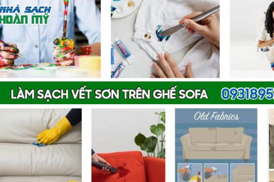 Cách tẩy vết sơn trên ghế sofa