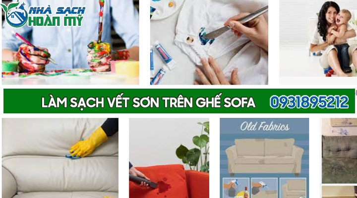 Cách tẩy vết sơn trên ghế sofa