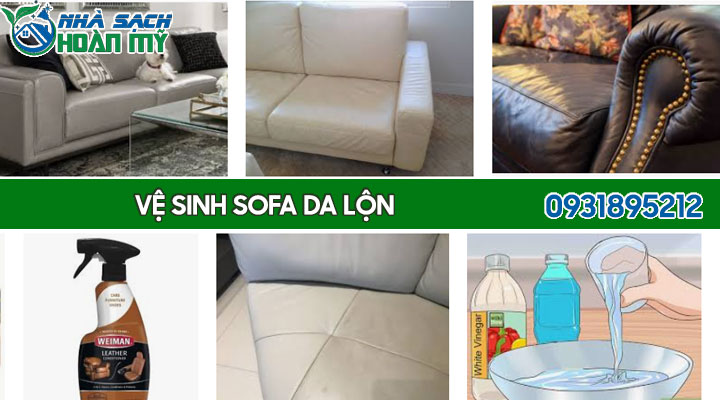 Vệ sinh ghế sofa da lộn