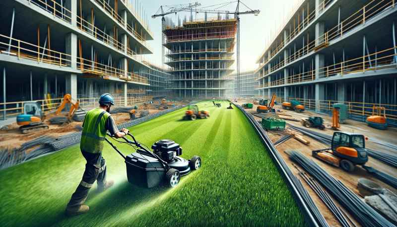 Dịch vụ cắt cỏ công trình xây dựng chuyên nghiệp
